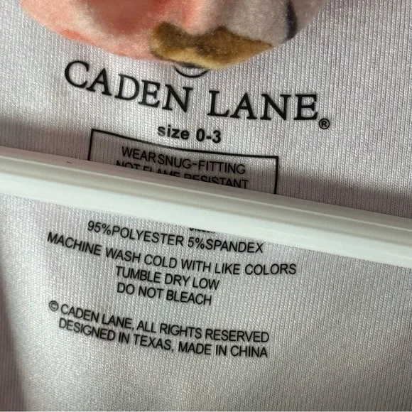 Caden Lane 0-3M Pink Floral Knot Gown & Headwrap - Picture 6 of 8